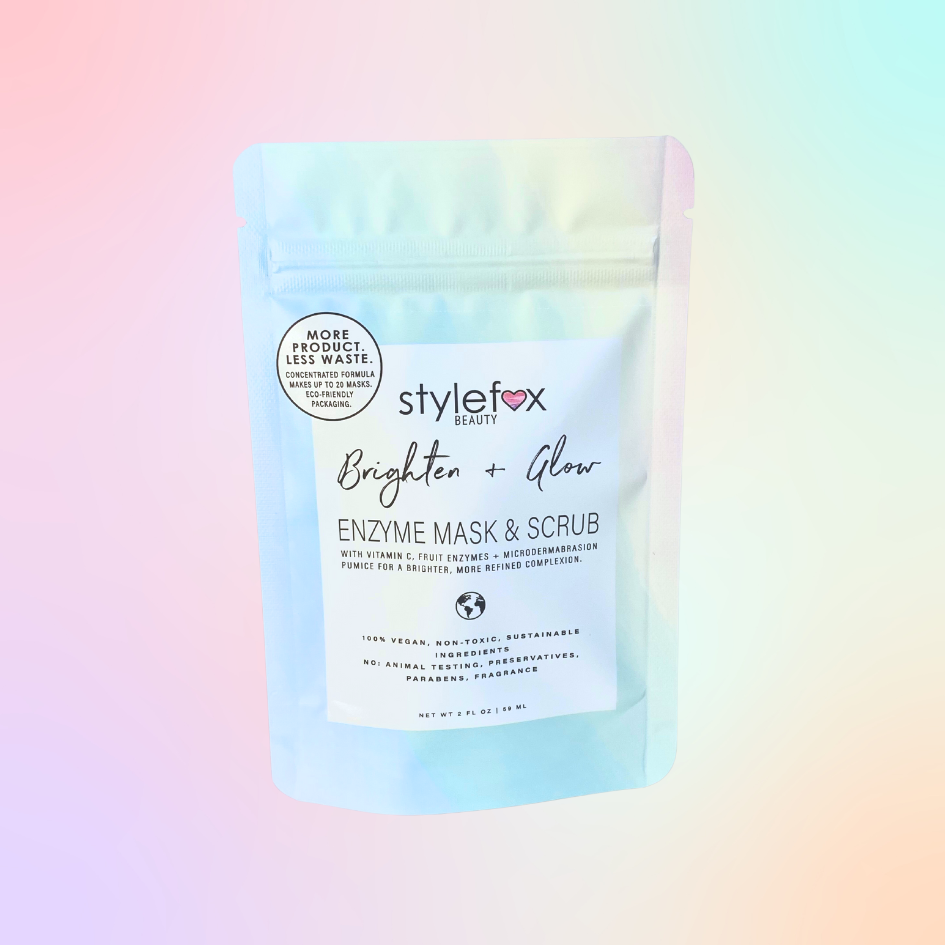 STYLEFOX BEAUTY Brighten + Glow Enzyme Mask & Scrub