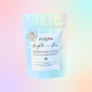 STYLEFOX BEAUTY Brighten + Glow Enzyme Mask & Scrub