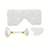 Jade Eye Mask, Gua sha and Roller Set - STYLEFOX®