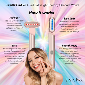 BeautyWave EMS + Red Light Therapy 4-in-1 Skincare Device